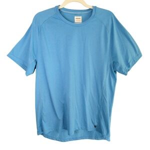 Prana Performance Shirt Mens L Blue Athleisure Hiking‎